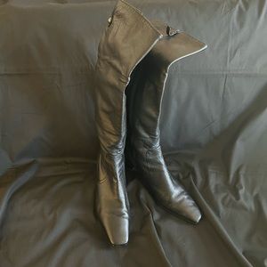 COLE HAAN 〰️Black Leather Tall Dress Boots